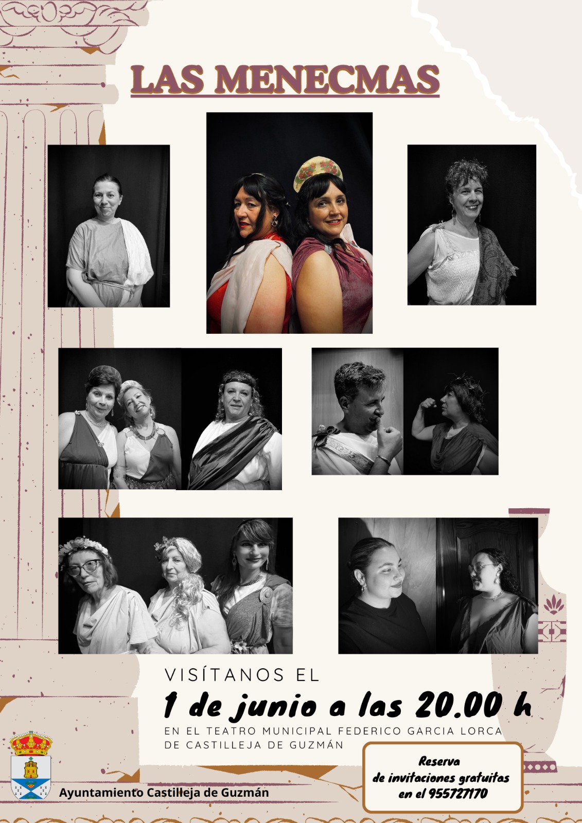 Cartel Menecmas taller teatro