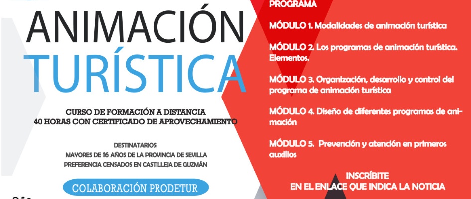 ANUNCIO CURSO DE FORMACIÓN TURÍSTICA
