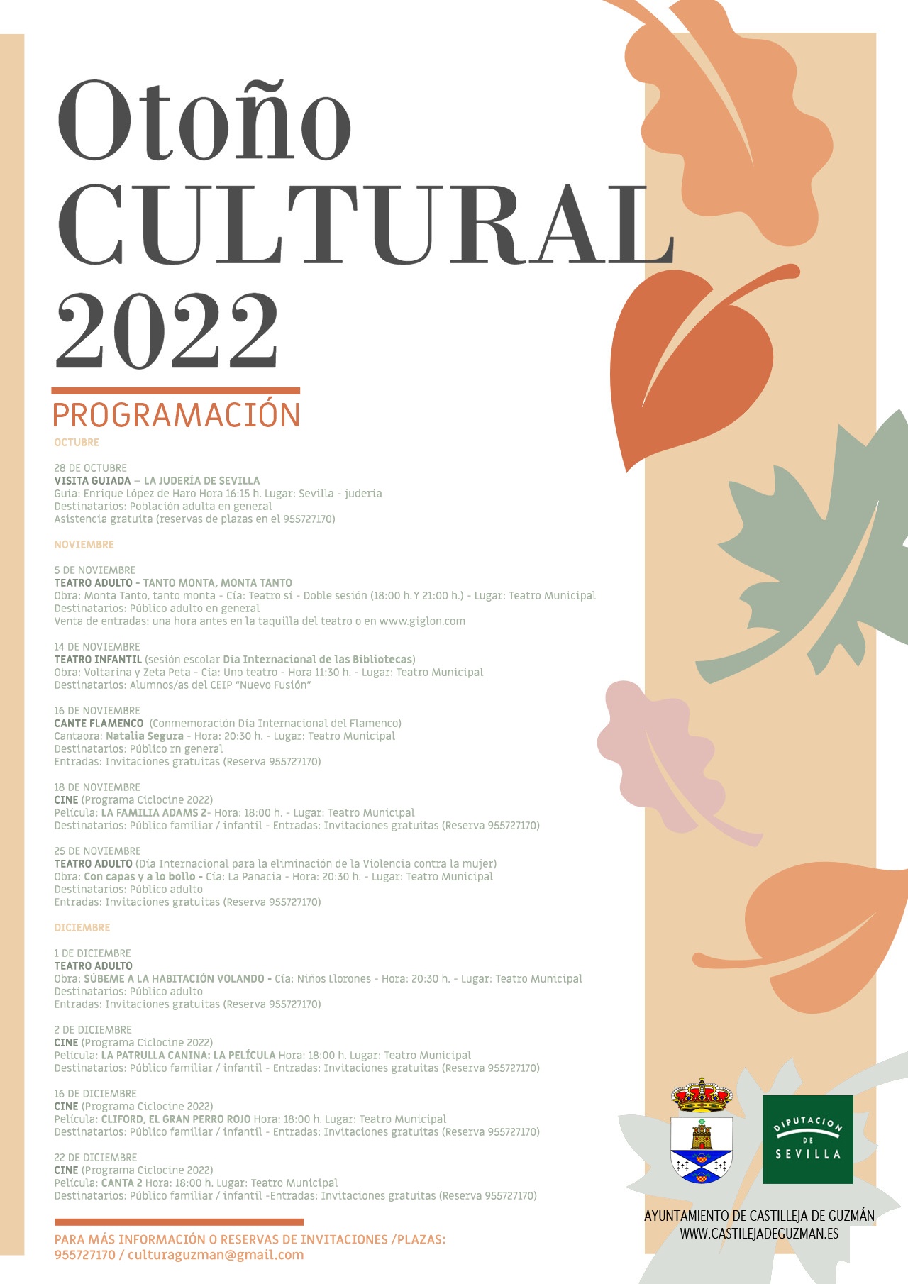 Cartel Otoño Cultural 2022