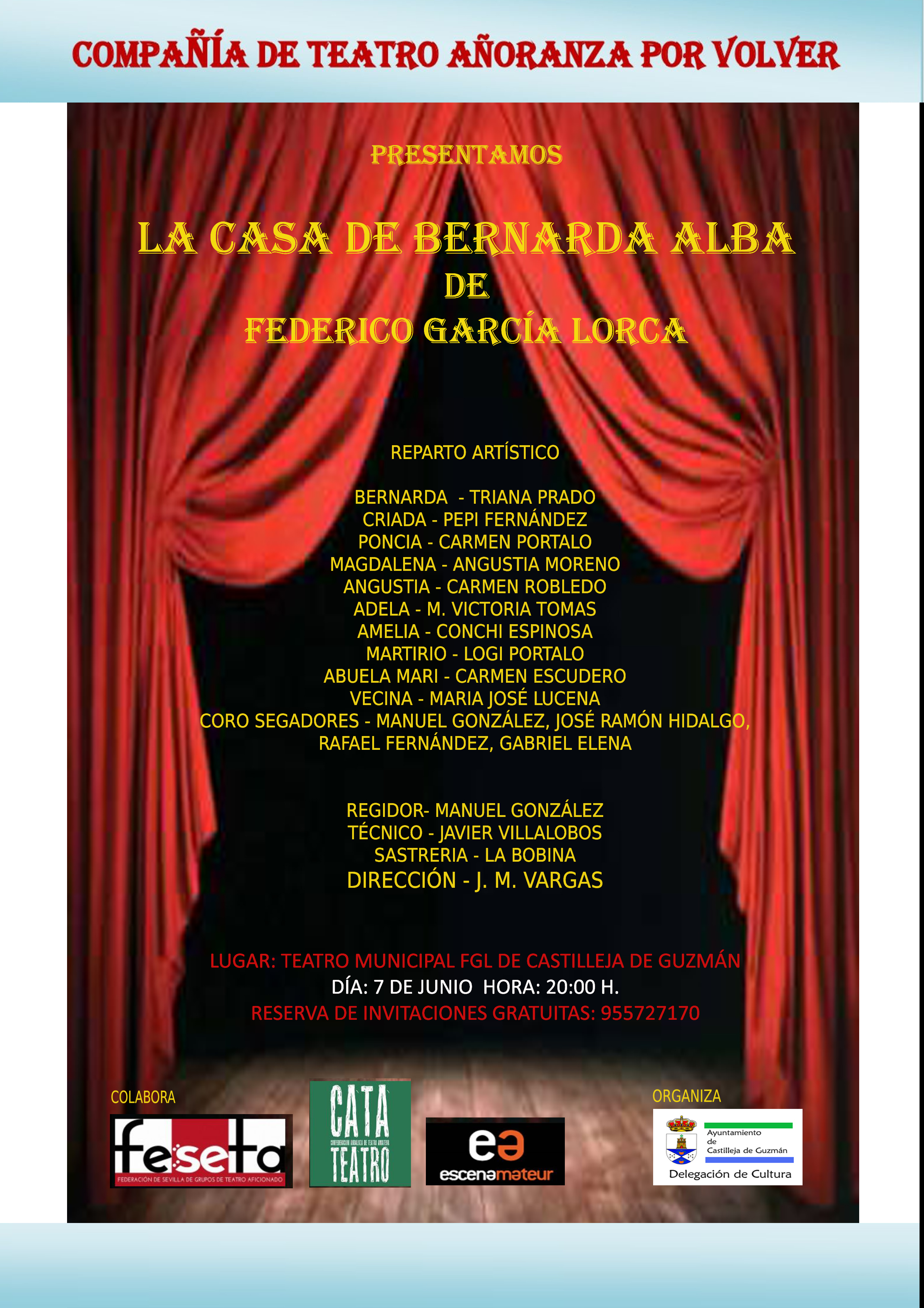 Cartel Casa Bernarda Alba