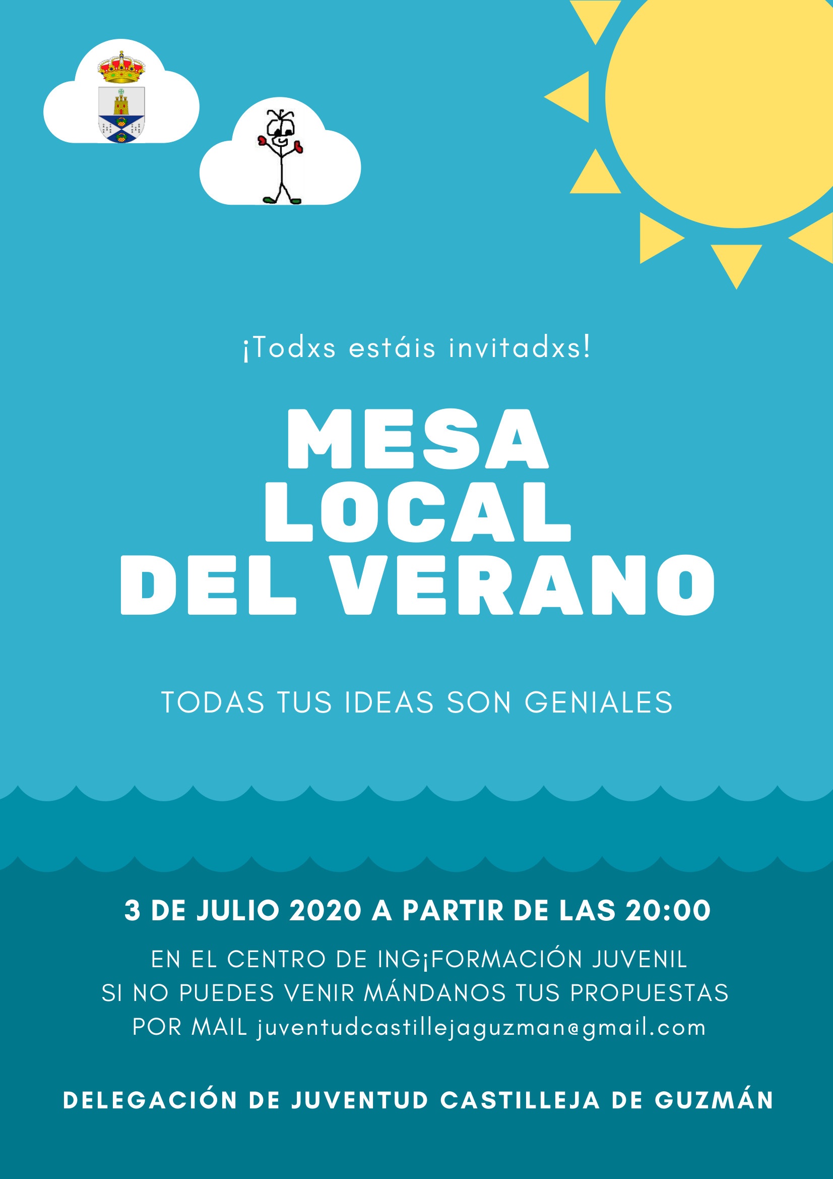 Cartel Mesa Local Verano