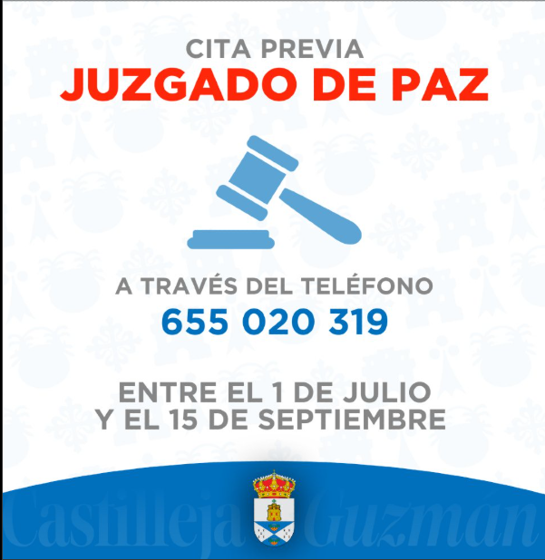 horario verano Juzgado de paz